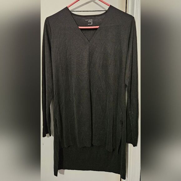 Ruff Hewn Tops - Ruff Hewn grey  women Black Long Sleeve Tunic S